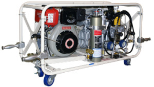 Yanmar diesel engine used in a Bauer C-D DV NAVY Breathing Air Compressor