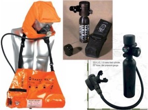 Examples of ELSA and HEED devices used during the service technician course